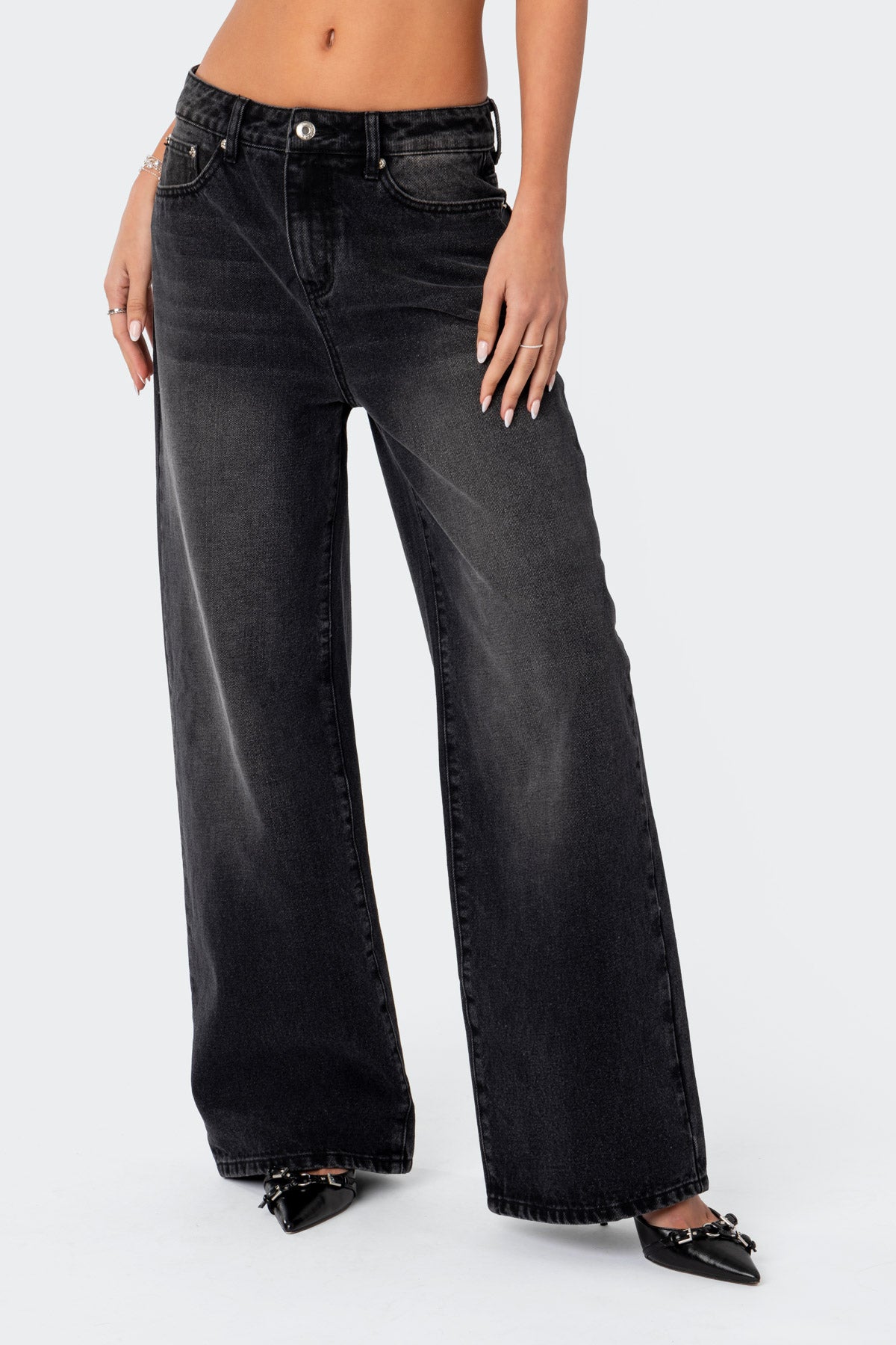 Braya Washed Low Rise Baggy Jeans - Image 2