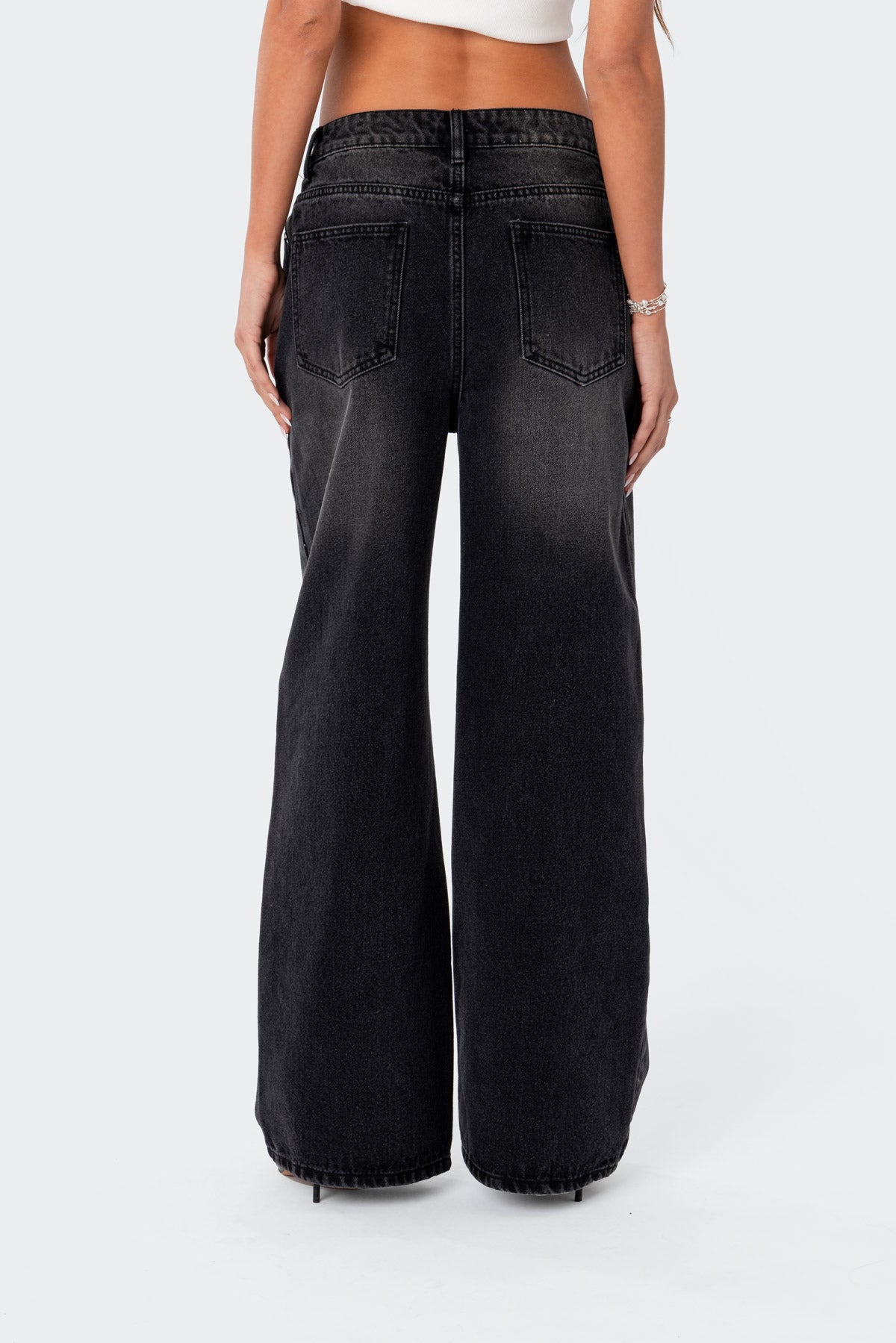 Braya Washed Low Rise Baggy Jeans - Image 5