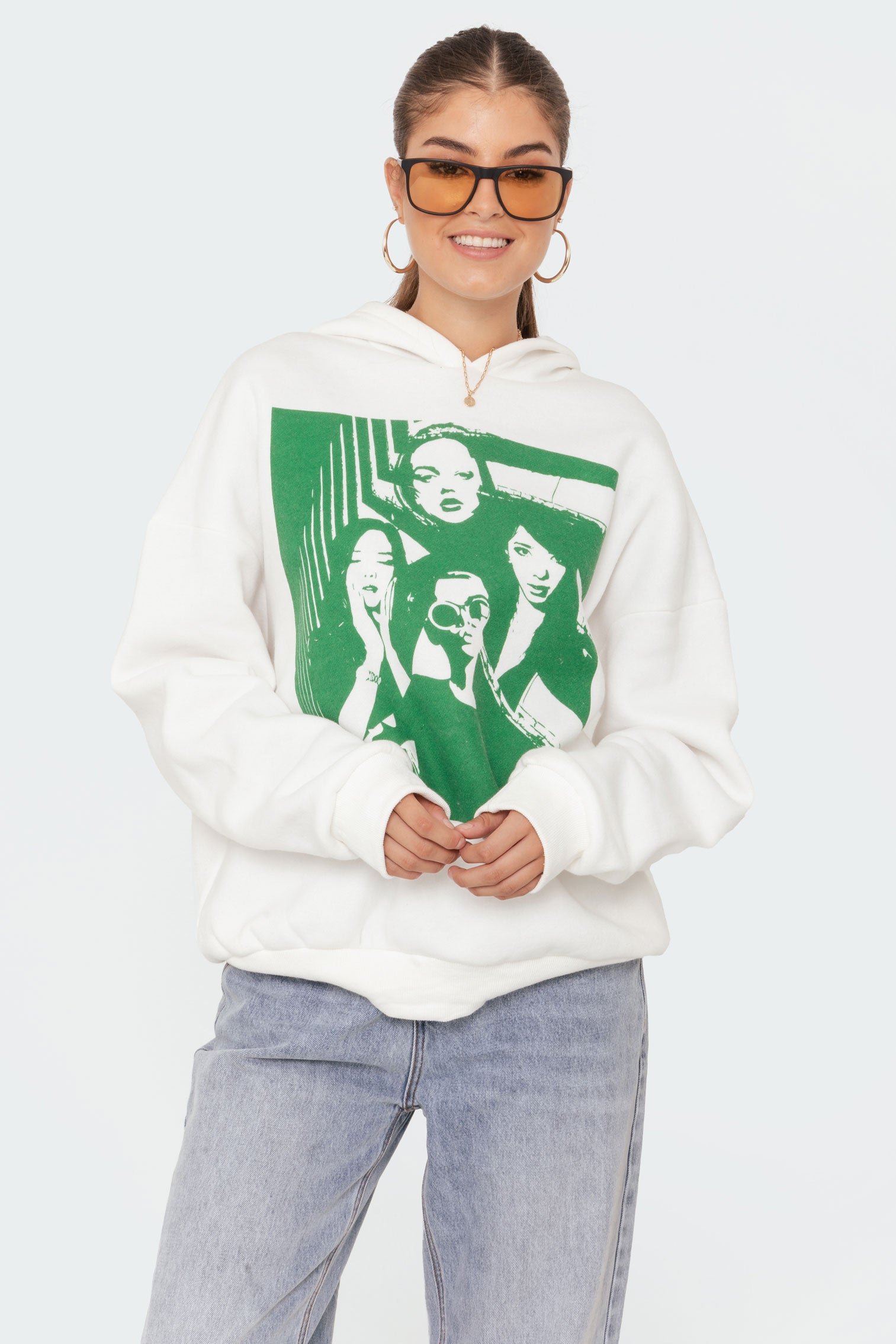 Mono Print Hoodie - Image 3