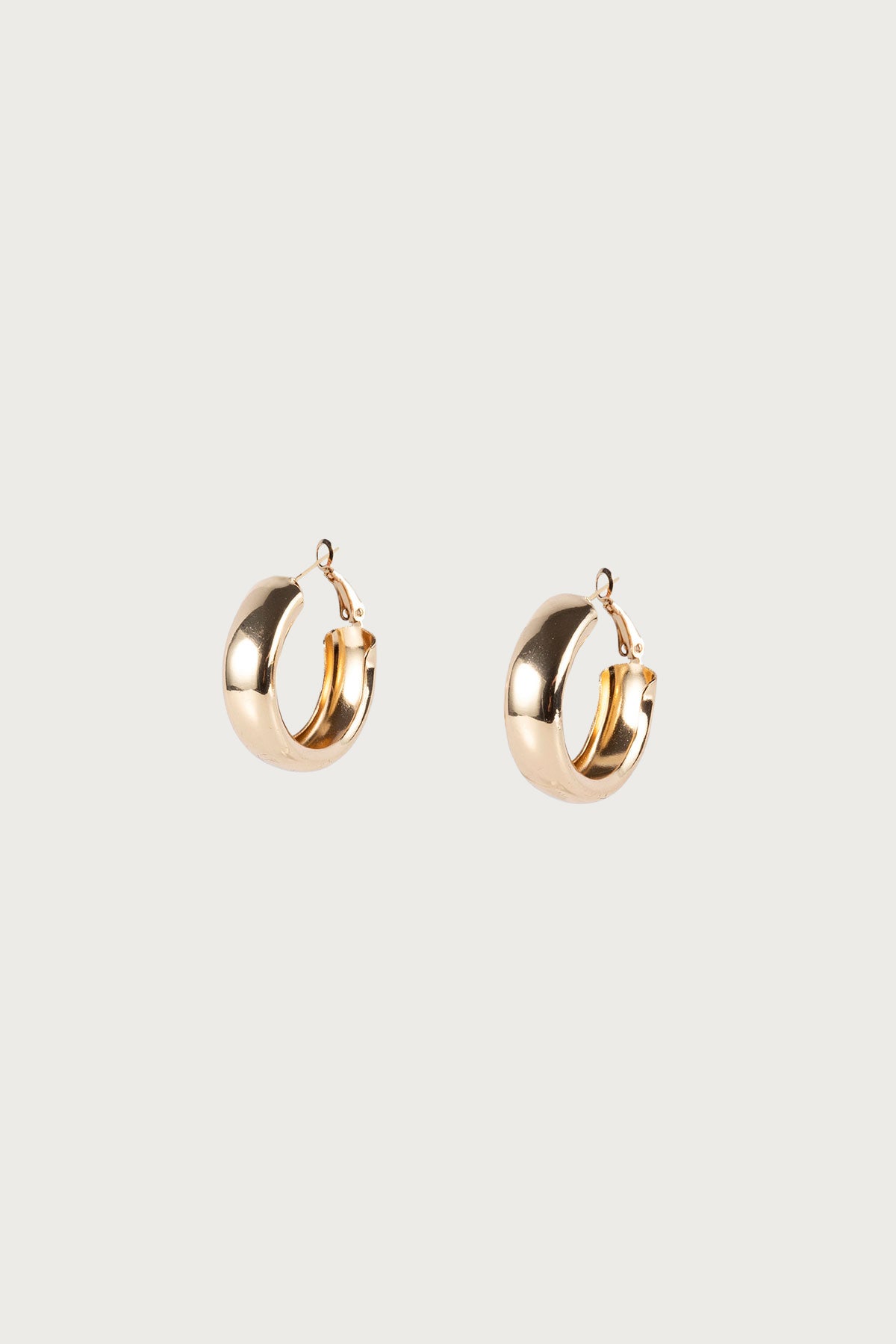 Lux Wide Hoop Earrings - Image 2