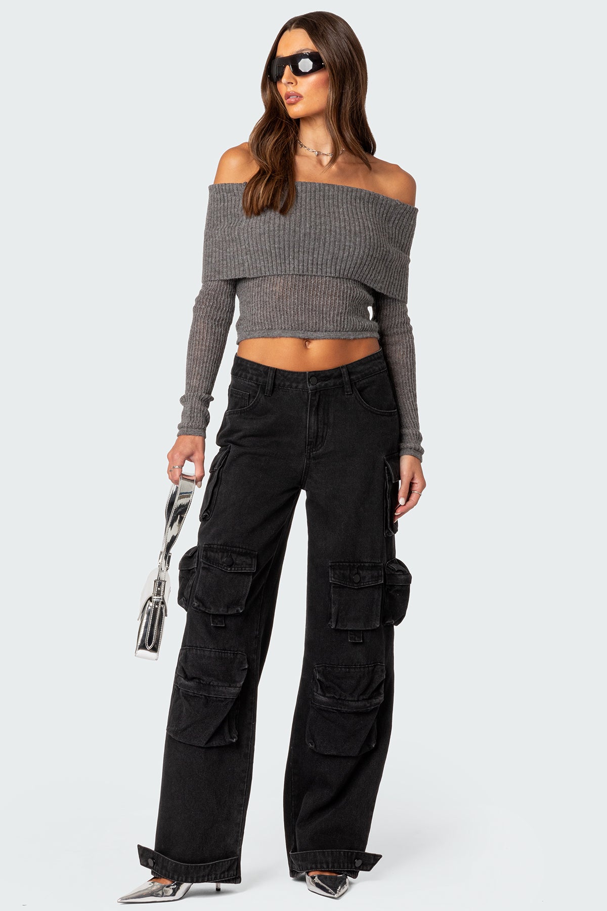Lili fold over knit top - Image 5