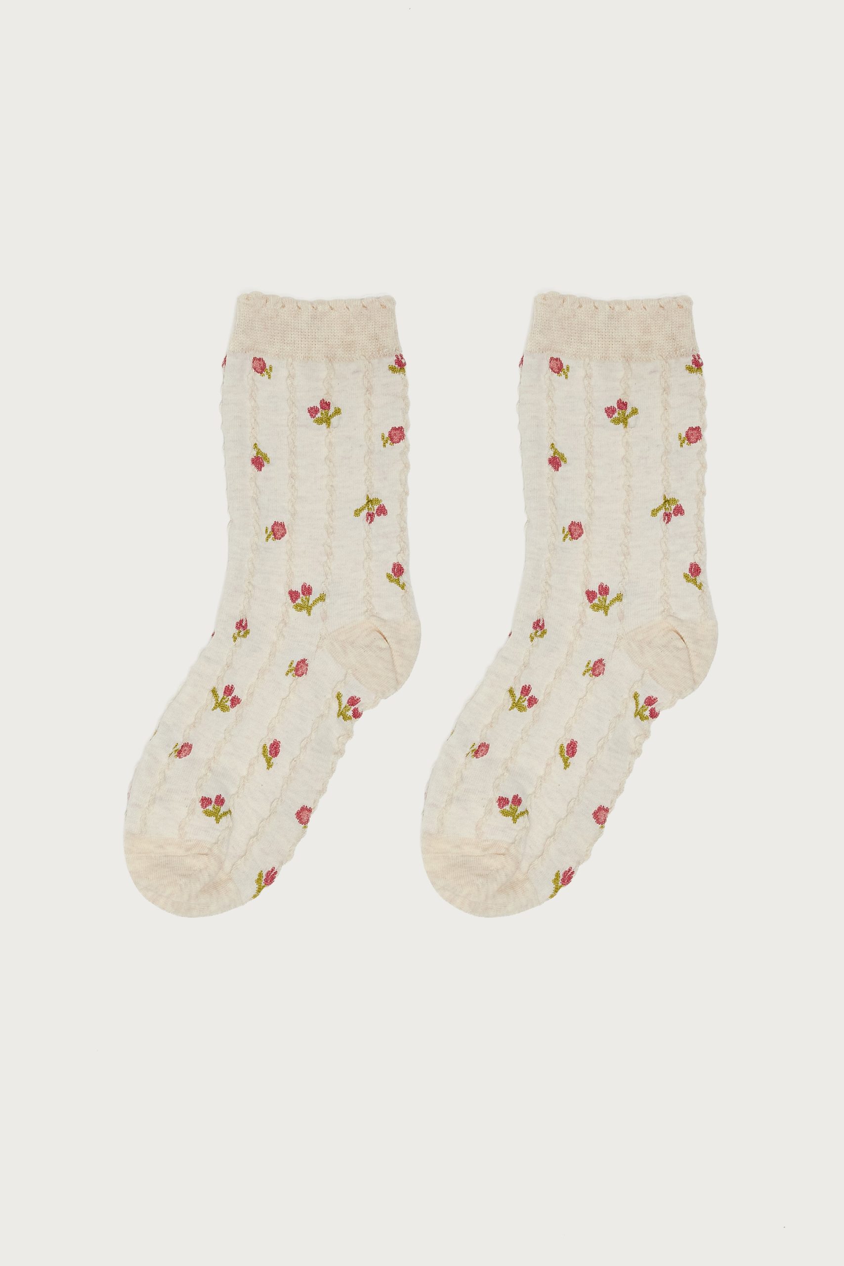 Embroidered Rose Socks - Image 4