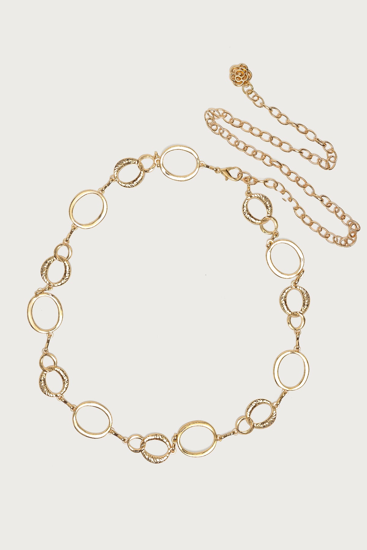 Textured Oval Chain Belt - Image 2
