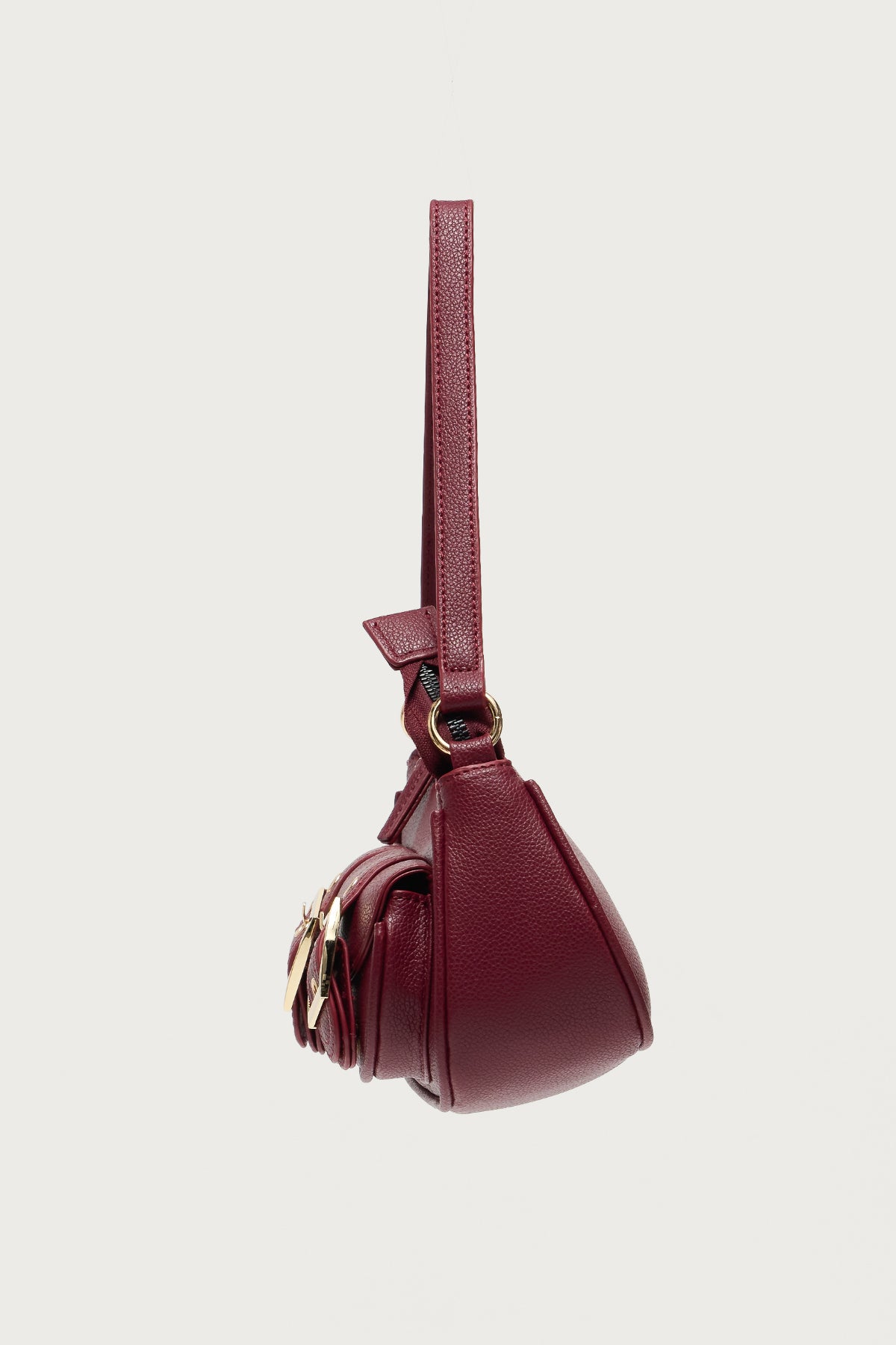 Zinnia Faux Leather Buckle Bag - Image 4