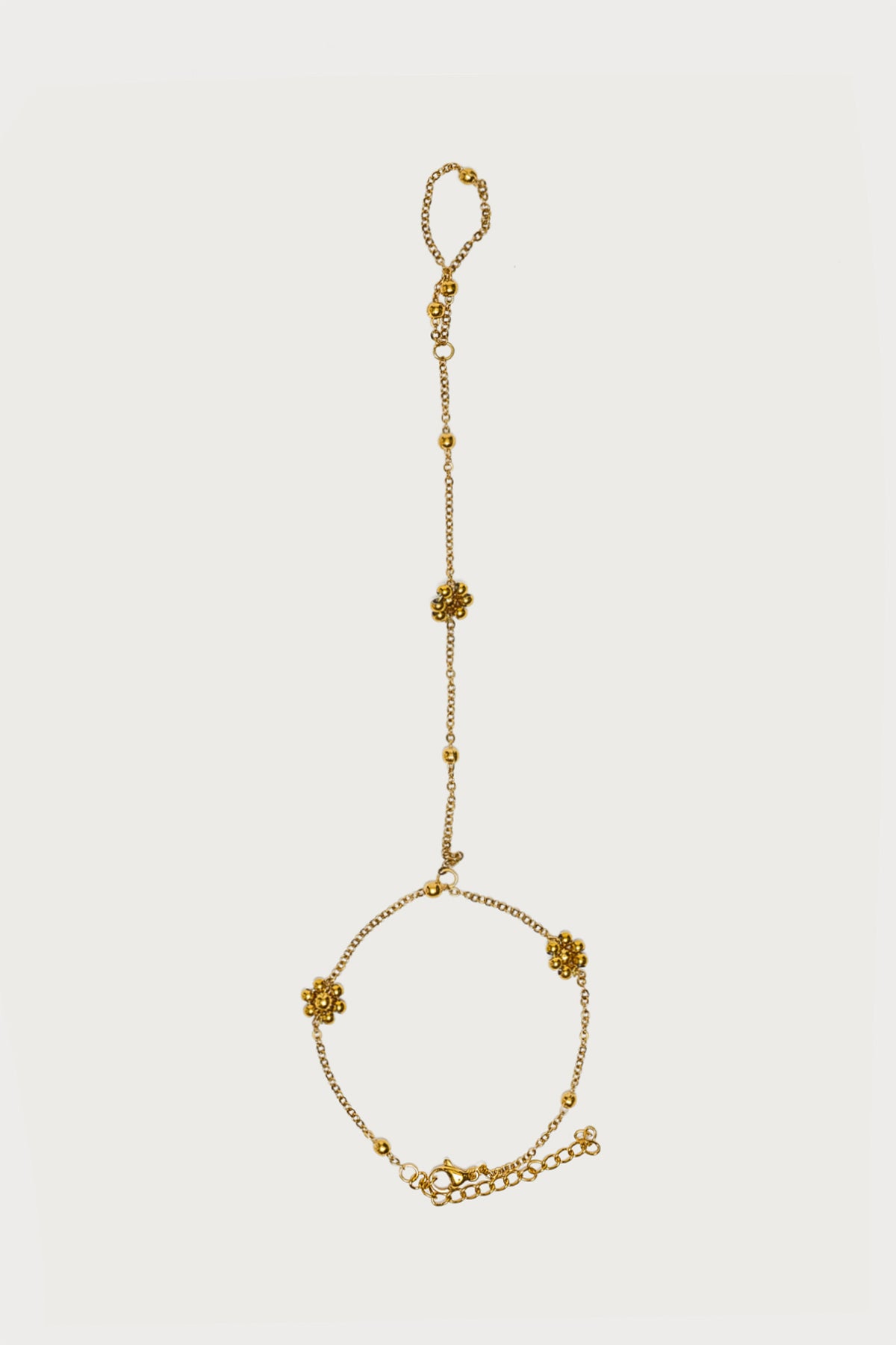 Flower & Bead Hand Chain - Image 2