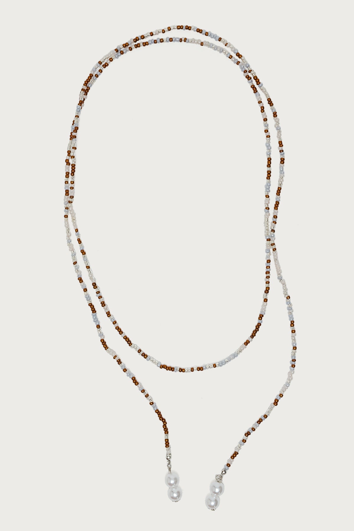 Pearly Beaded Wrap Necklace - Image 2
