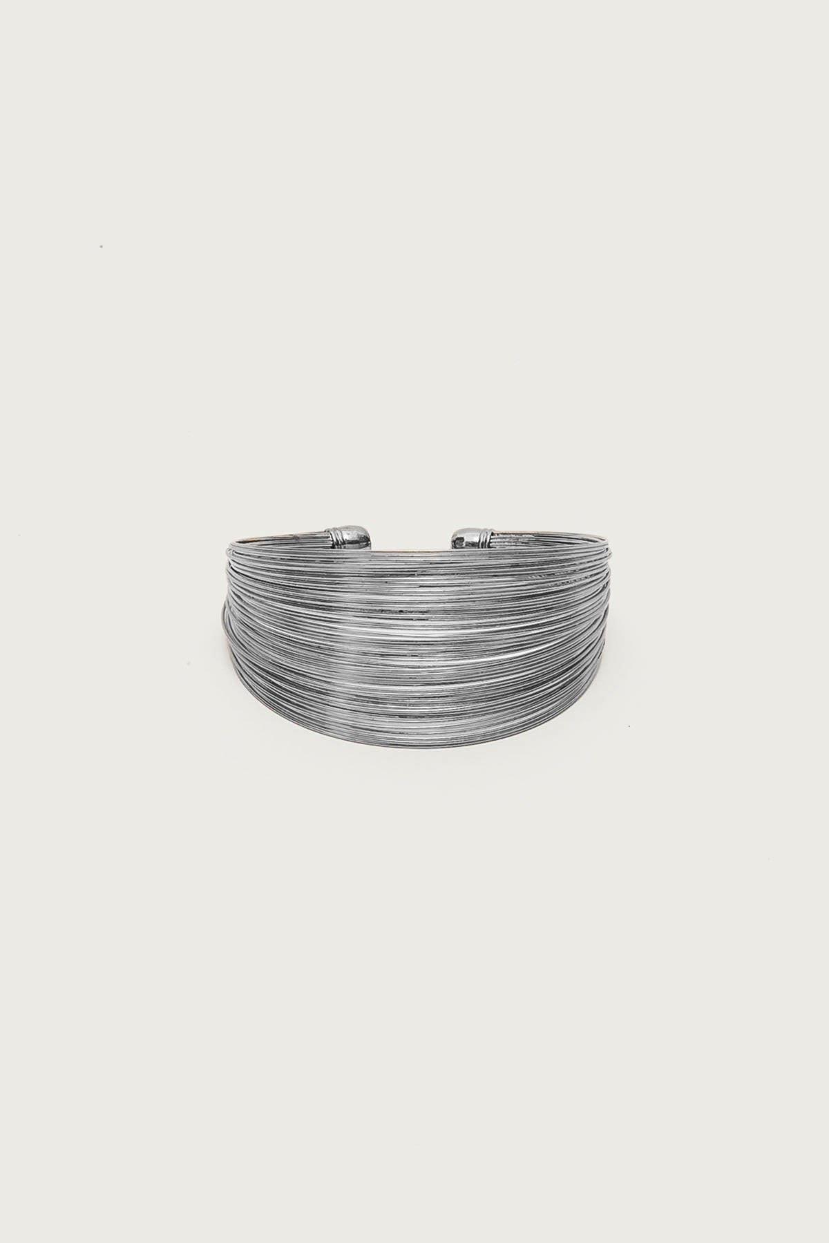 Layered Wire Cuff Bracelet - Image 2