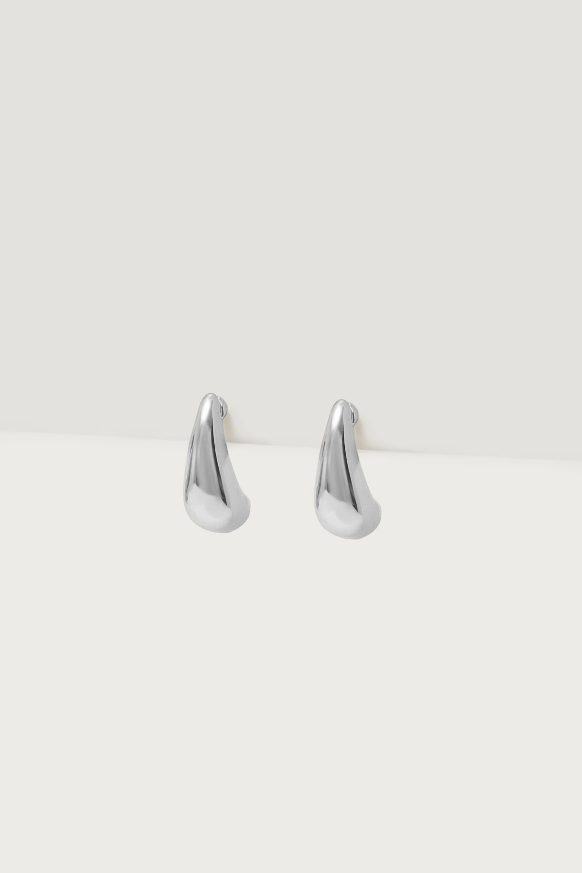 Teardrop Stud Earrings - Image 2