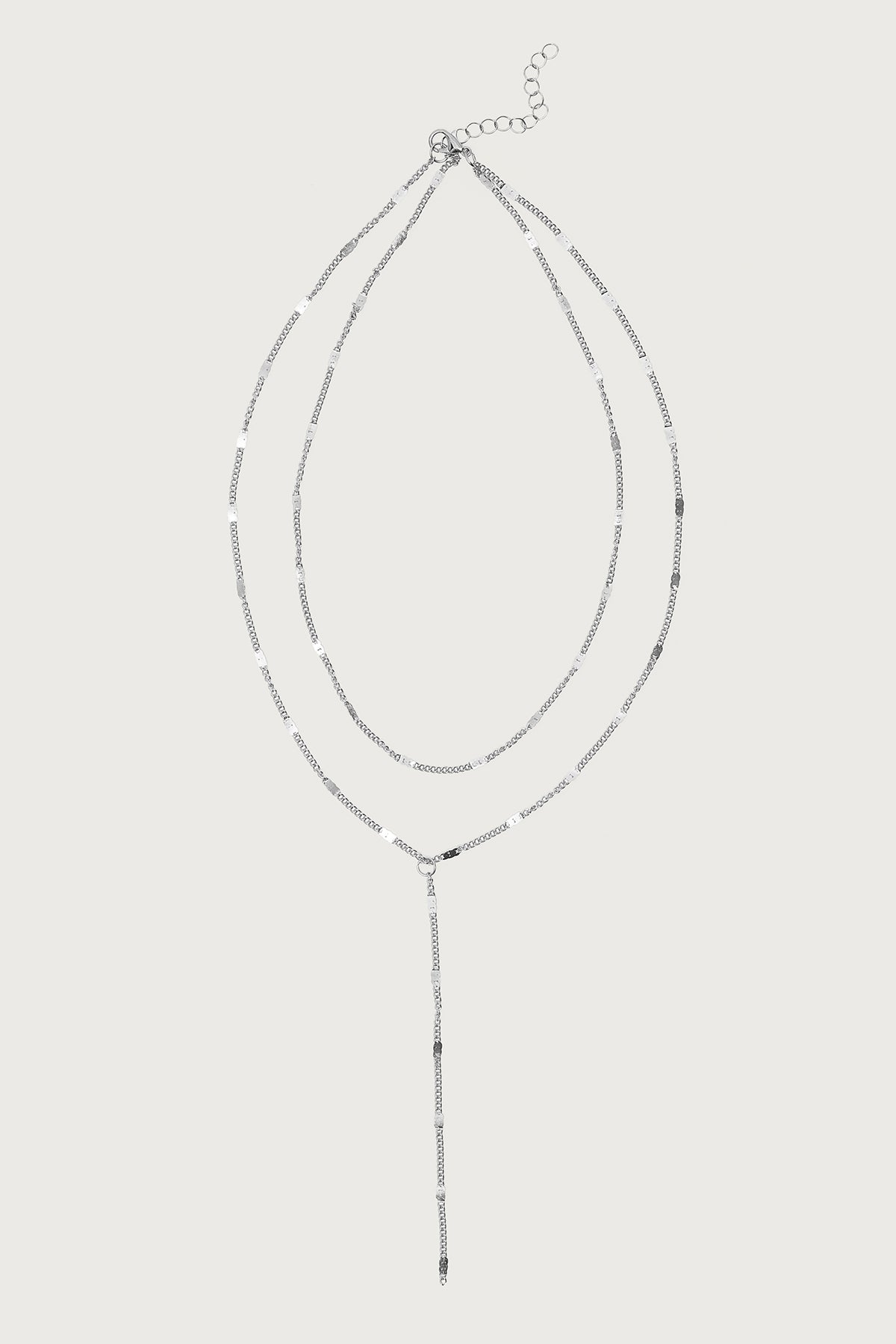 Cascading Disc Chain Layered Necklace - Image 2