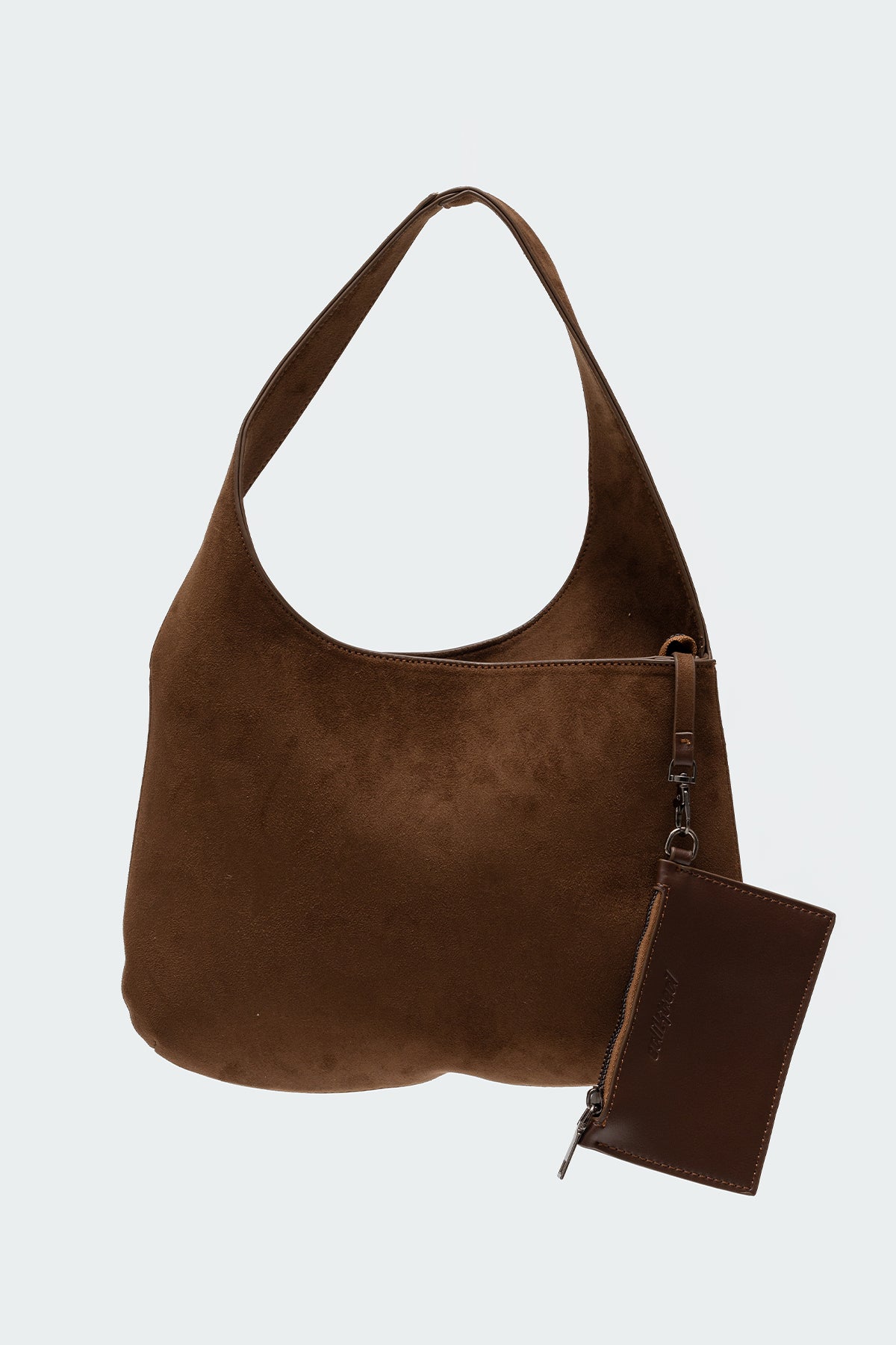 Faux Suede Shoulder Bag - Image 4