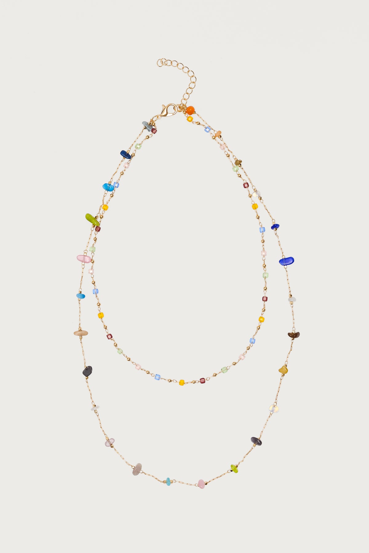 Layered Mixed Stone Necklace - Image 2