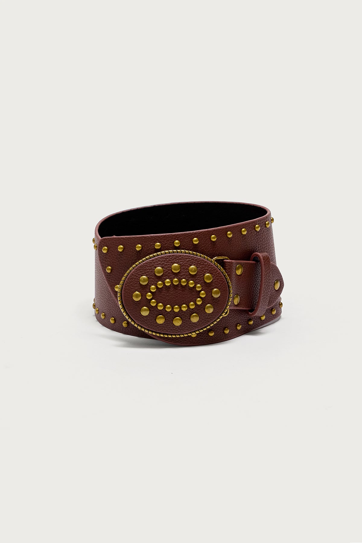 Studded Faux Leather Western Belt - Image 4