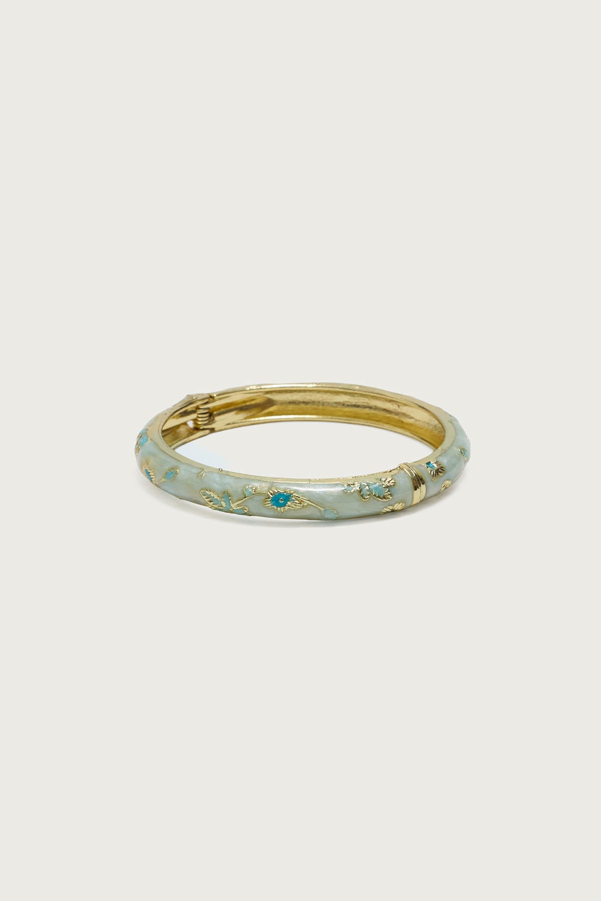 Vintage Floral Bangle Bracelet - Image 2