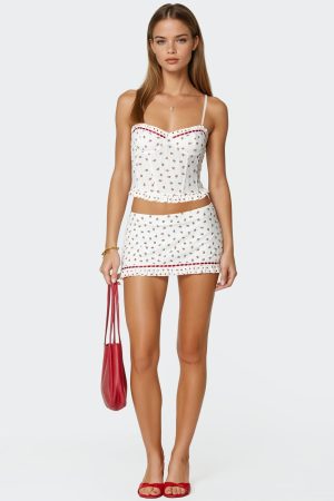 Mica Floral Mini Skort