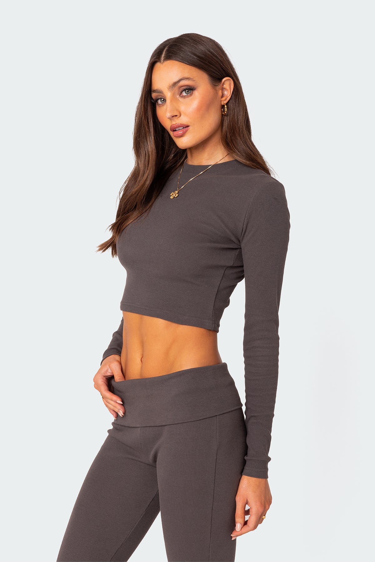 Coffee Break Ribbed Top - Image 3
