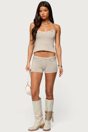 Nicca Iridescent Knit Shorts