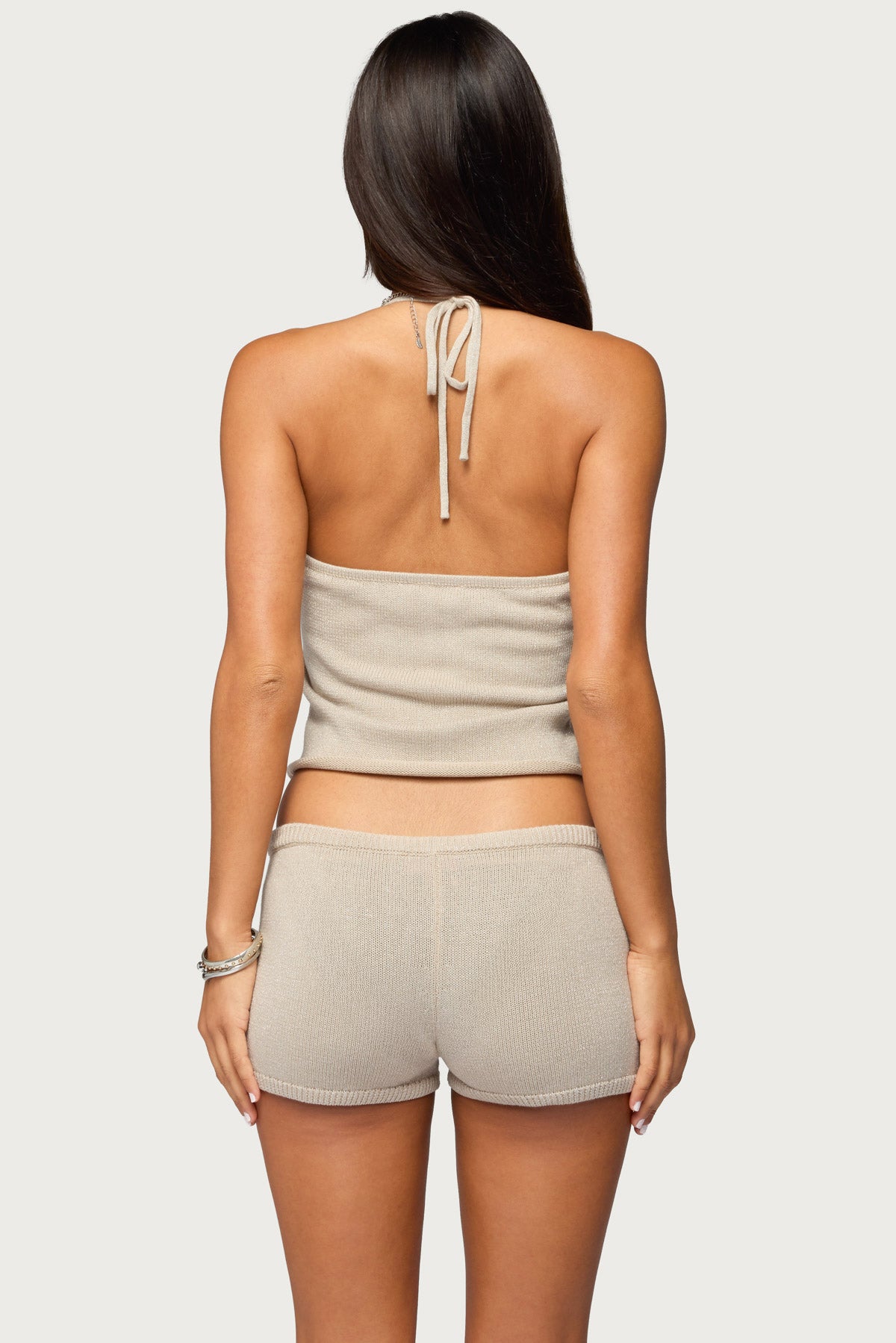 Nicca Iridescent Knit Halter Top - Image 5