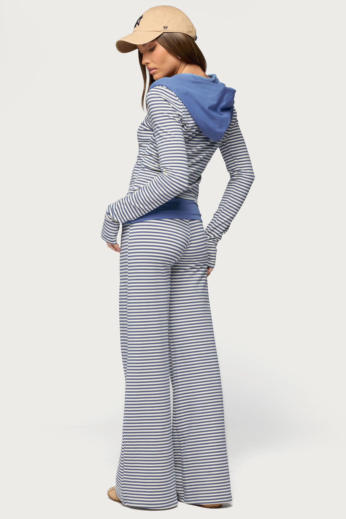 Meggy Striped Zip Up Hoodie - Image 2