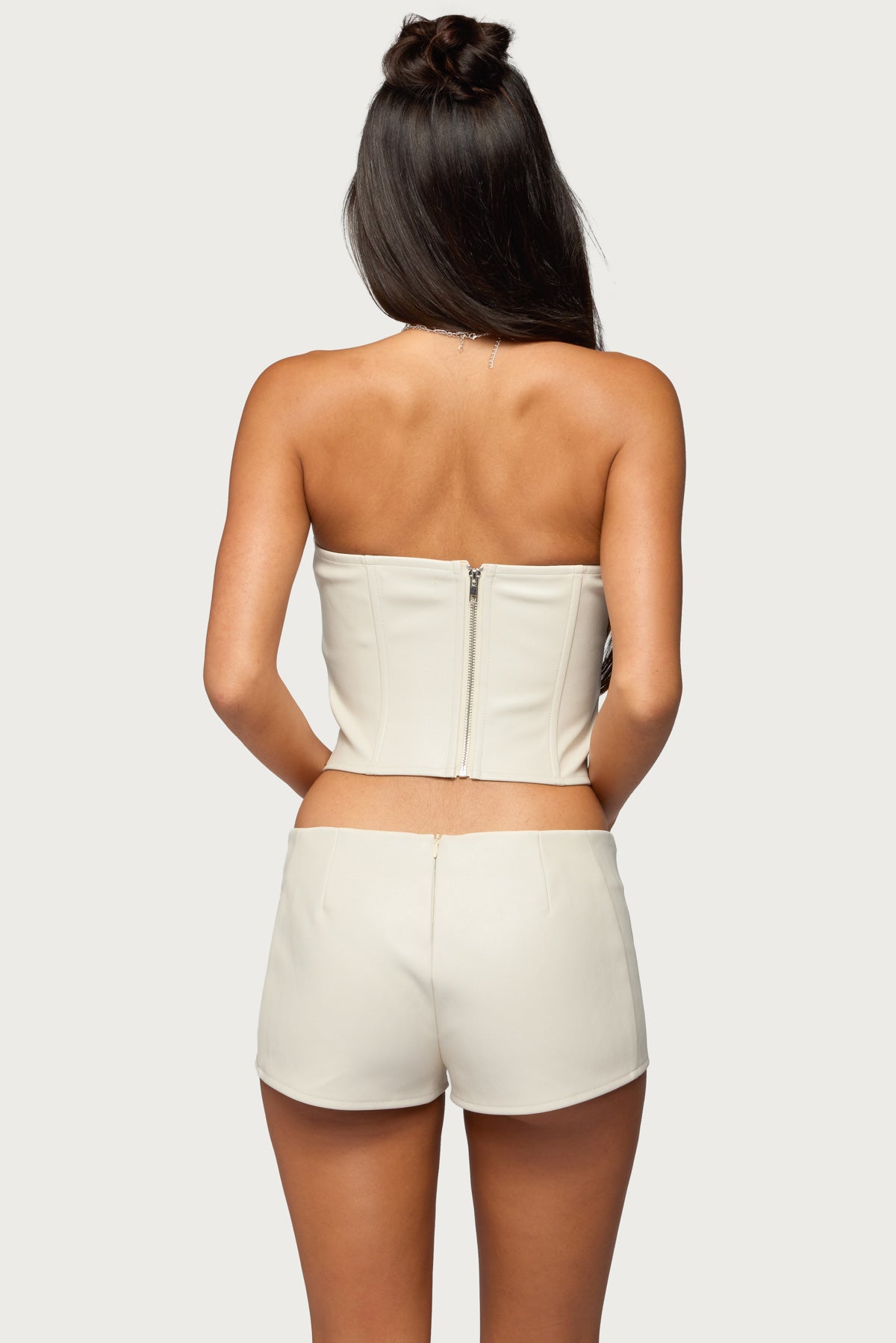 Wilde Lace Up Faux Leather Corset - Image 5
