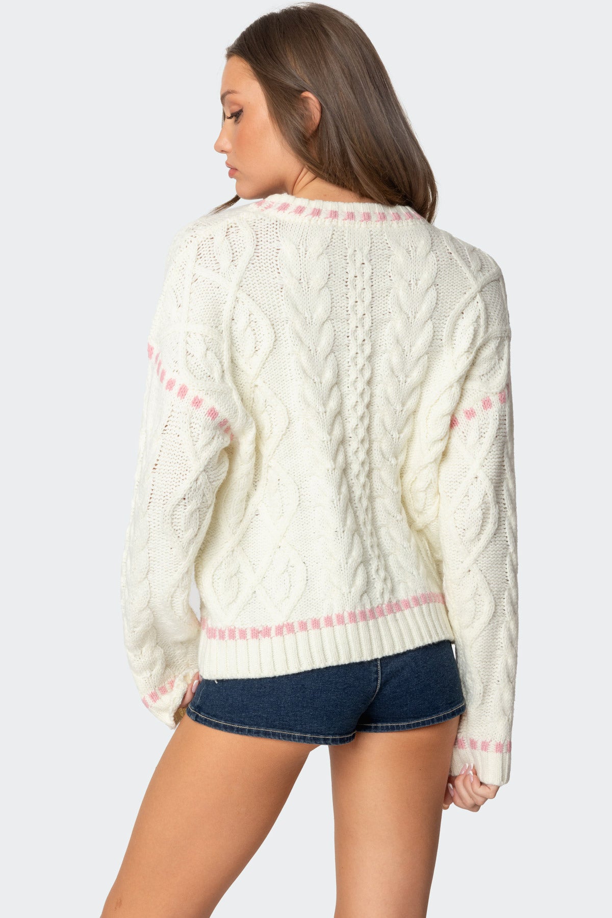 Eleni Cable Knit Sweater - Image 5