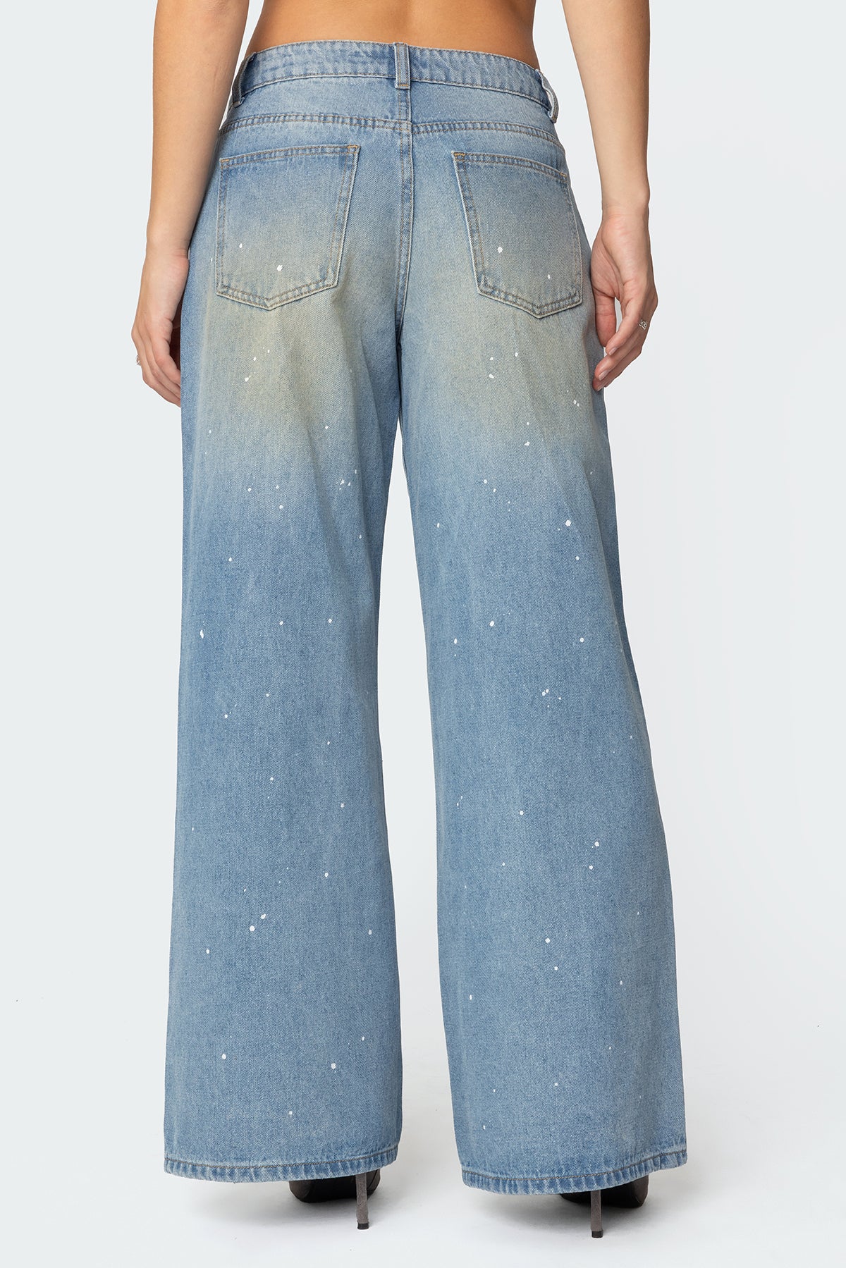 Paint Splatter Low Rise Baggy Jeans - Image 5