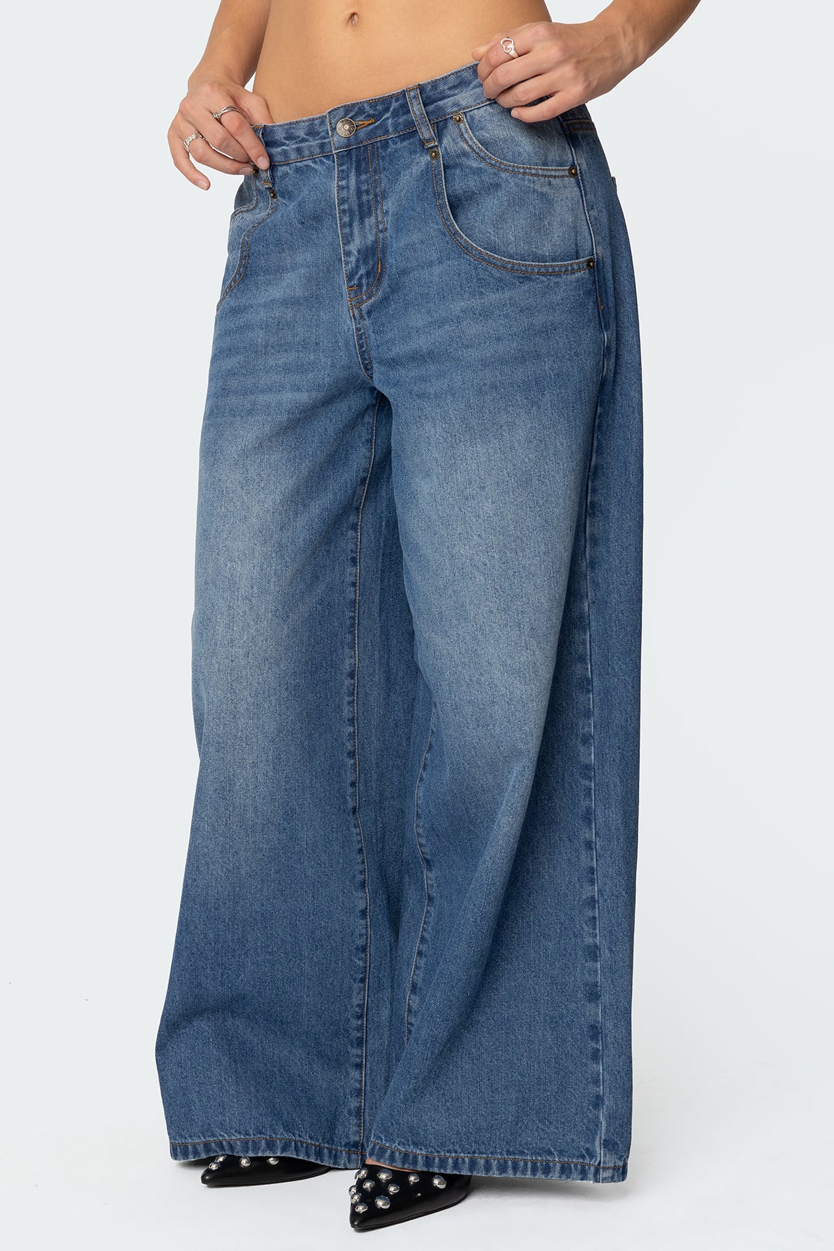 Jayden Low Rise Baggy Jeans - Image 4