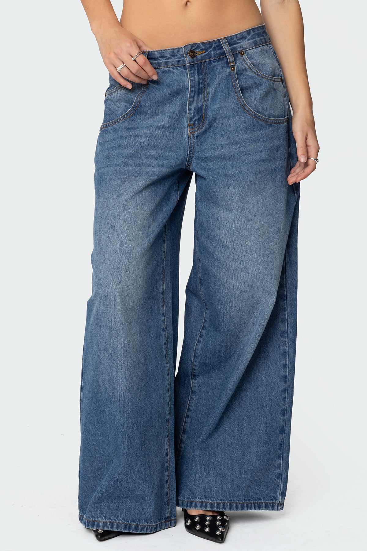 Jayden Low Rise Baggy Jeans - Image 2