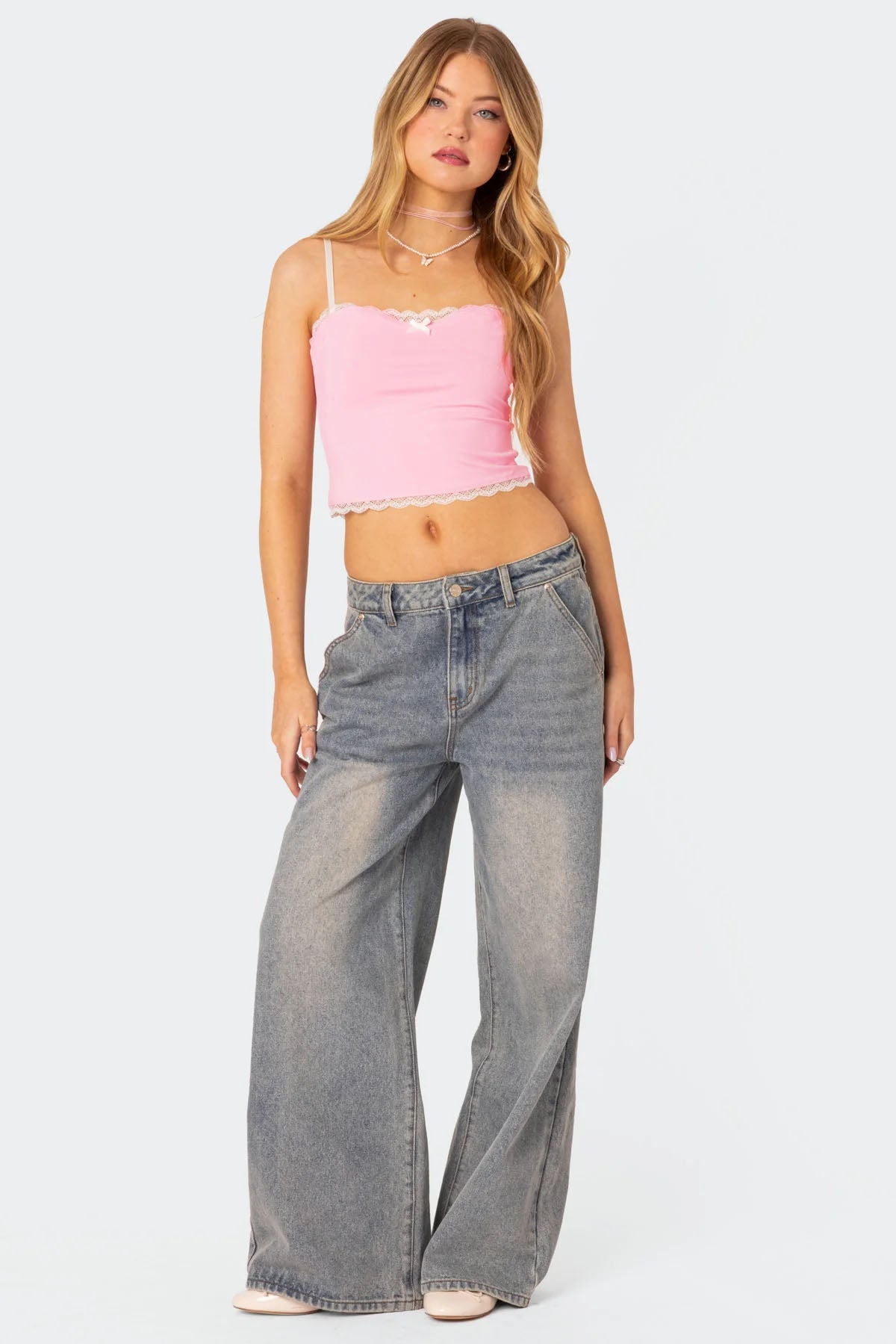Alara Lace Trim Tank Top - Image 3