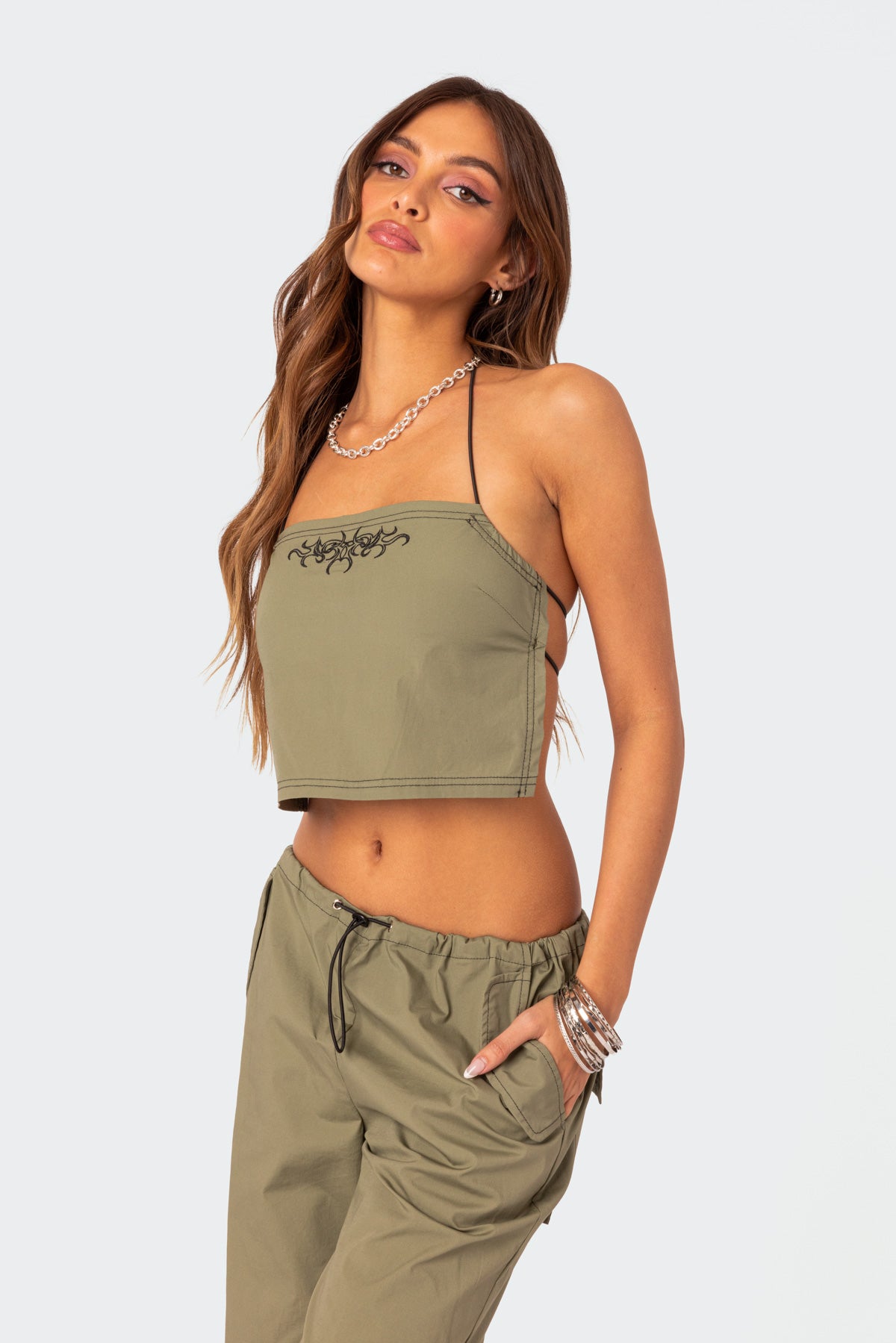 Fey Bungee Strap Open Back Top - Image 3