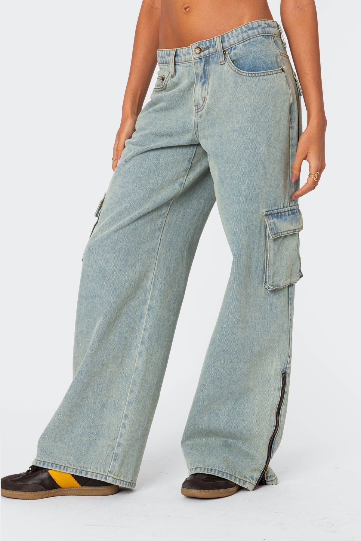 Andi Low Rise Baggy Cargo Jeans - Image 3