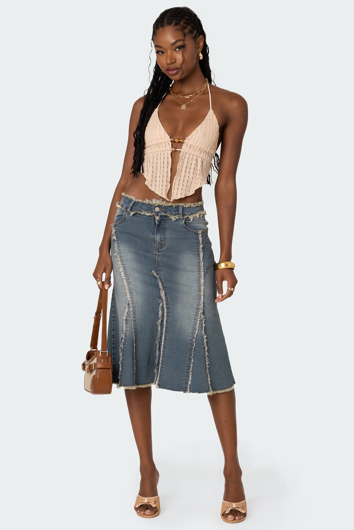 Anaya Textured Open Back Top - Image 2
