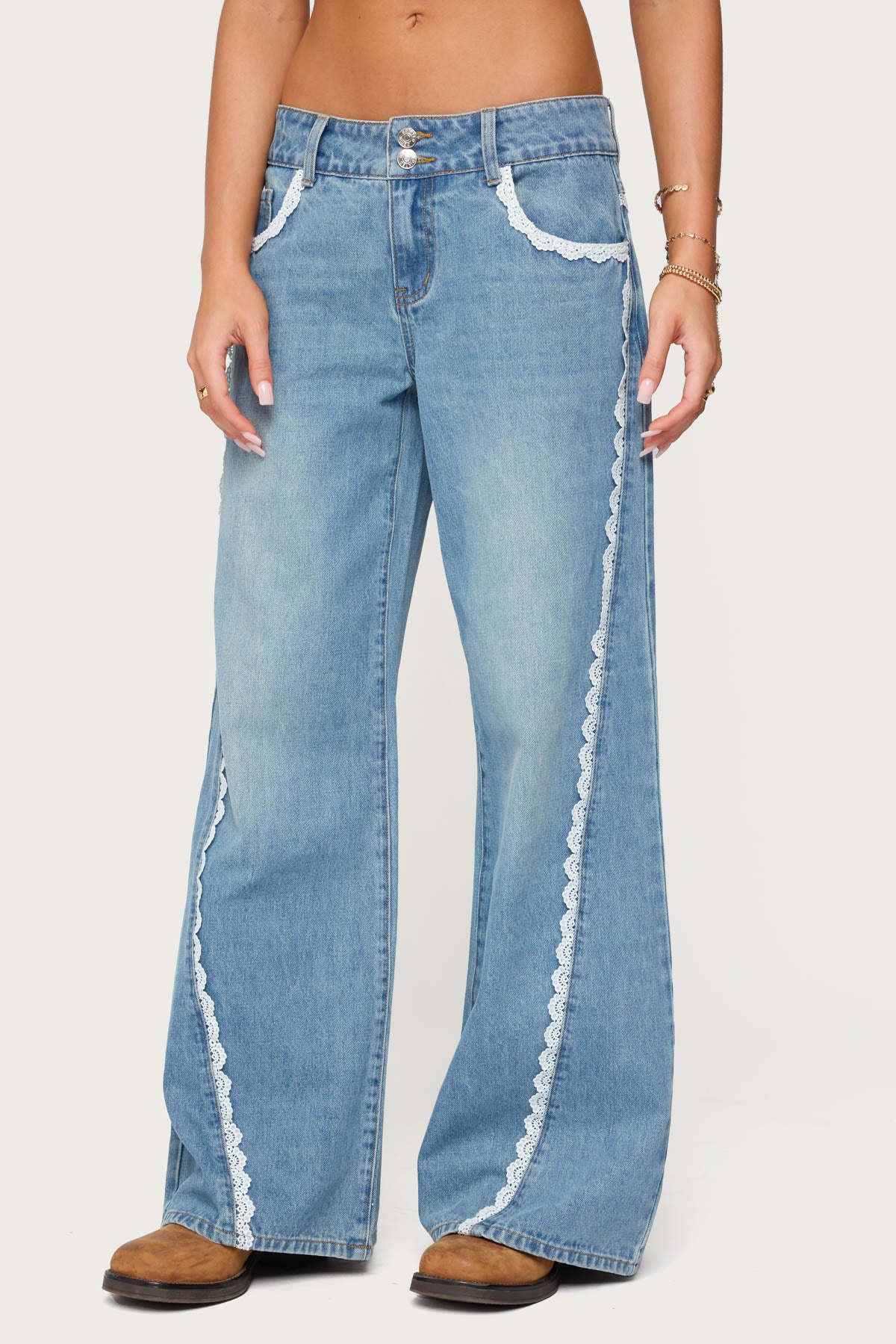 Alisha Lacey Low Rise Baggy Jeans - Image 2