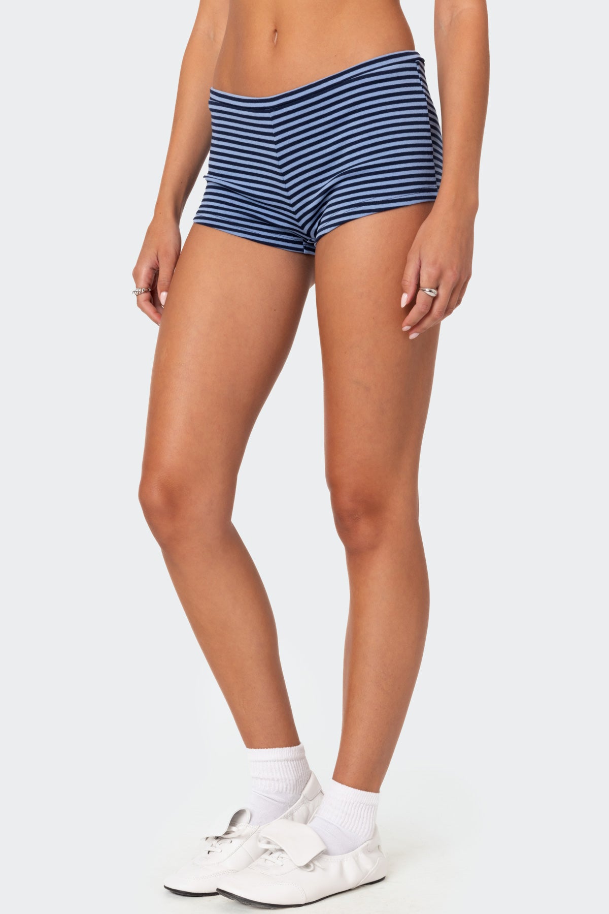 Levia Striped Micro Shorts - Image 5