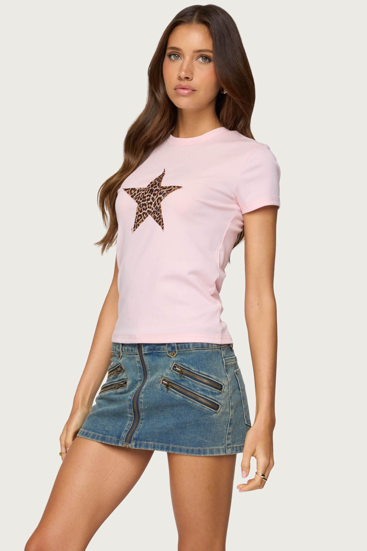 Narla Leopard Star T Shirt - Image 3