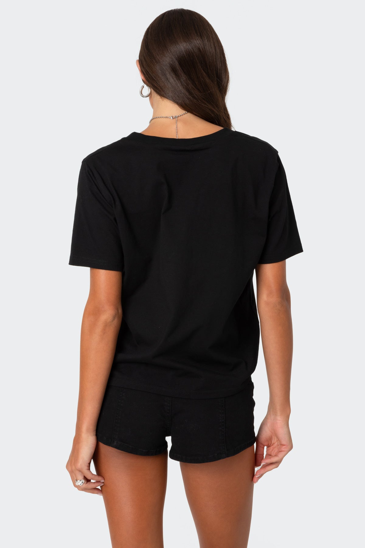 Loose Fit V Neck T Shirt - Image 5