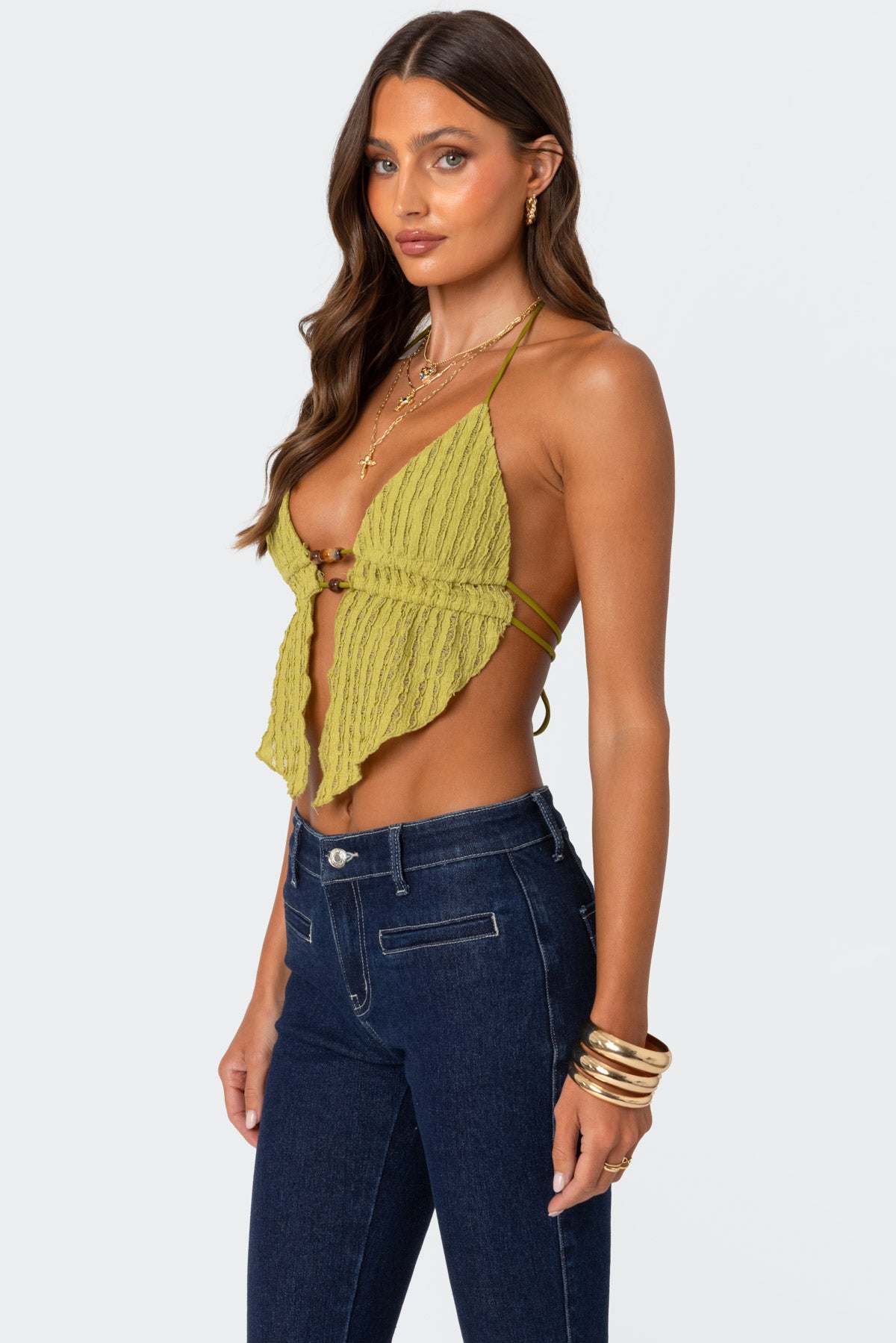 Anaya Textured Open Back Top - Image 3