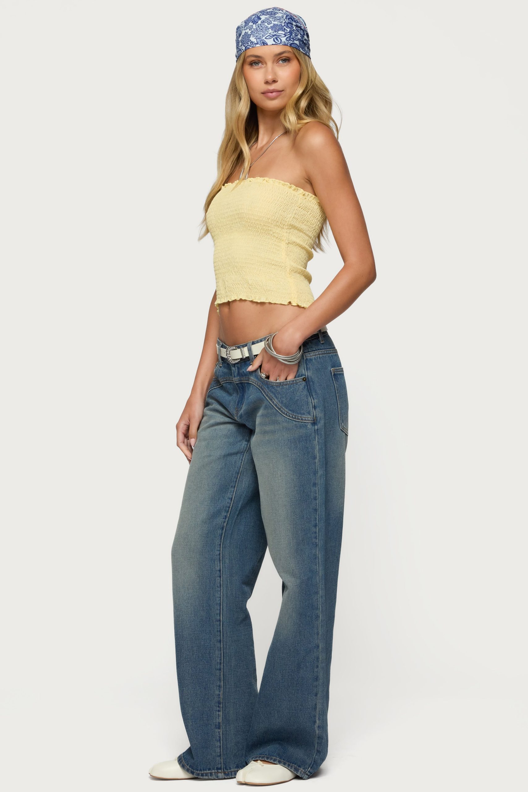 Ronny Western Low Rise Baggy Jeans - Image 3
