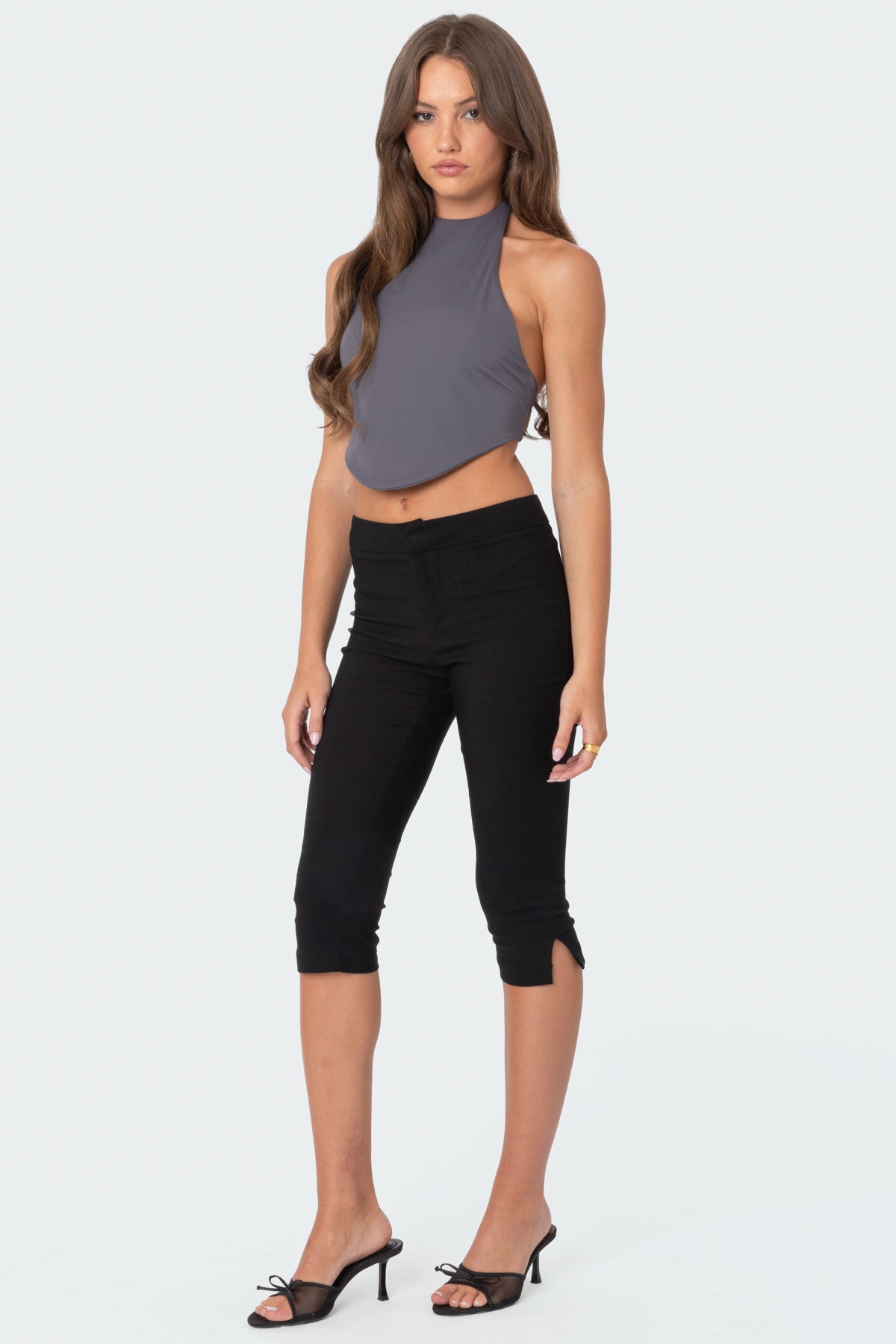 Raine Curved Halter Top - Image 4