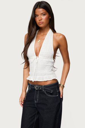 Larissa Scrunch Halter Top