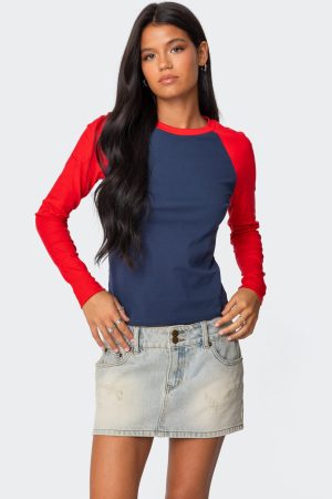 Tommi Raglan Long Sleeve T Shirt