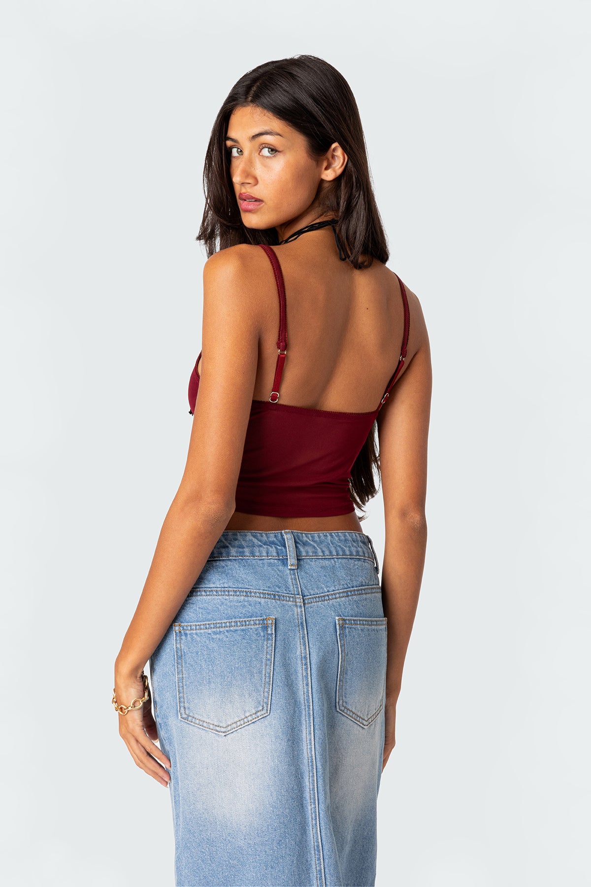 Cressida Sheer Mesh Tank Top - Image 4