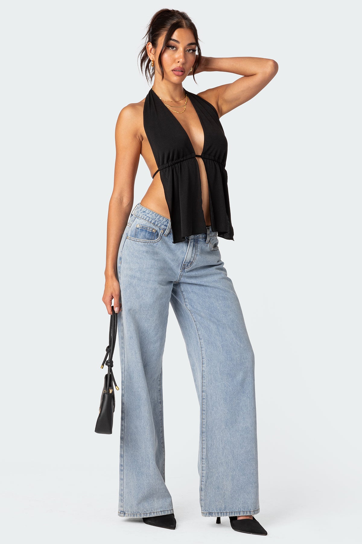 Split Front Halter Top - Image 5