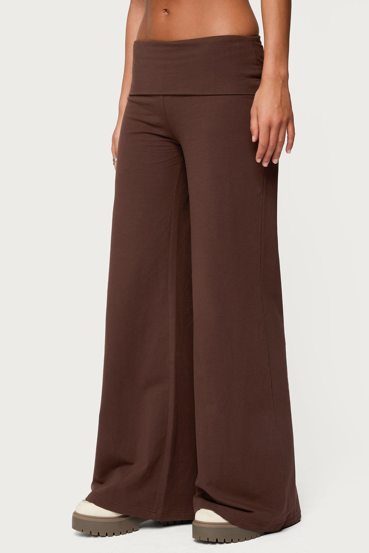 Wide Leg Foldover Pants - Image 5