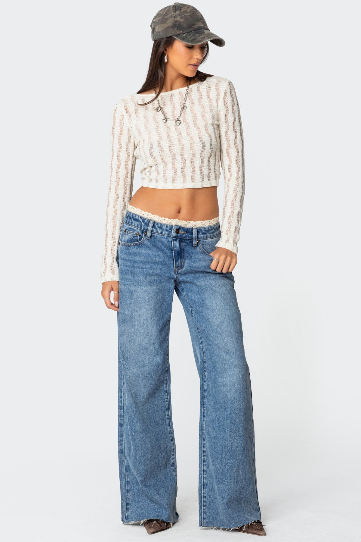 Twisted Back Textured Knit Top - Image 5