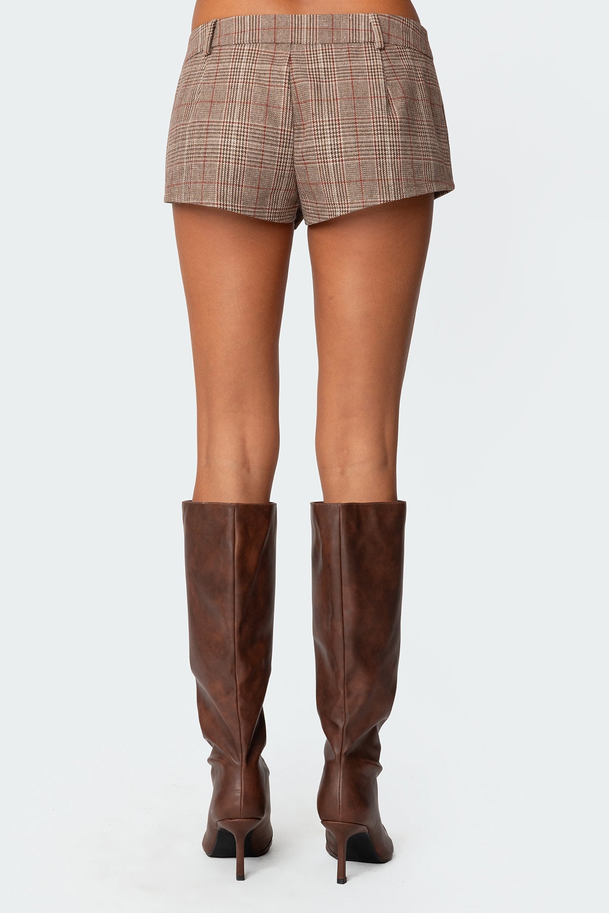Phoeby Houndstooth Plaid Shorts - Image 5