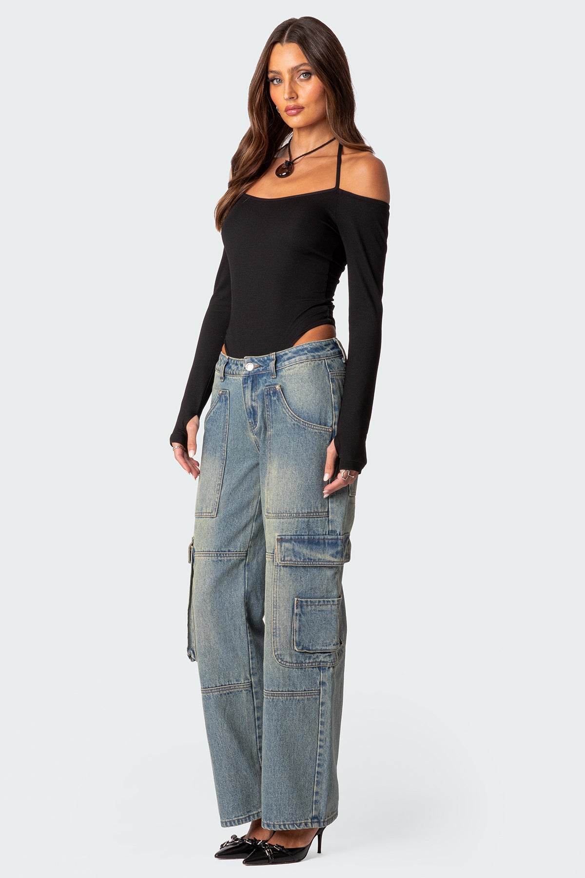 Model Off Duty Ribbed Bodysuit - Image 5