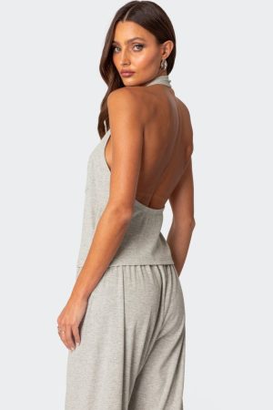 Elysa Waffle Pajama Top