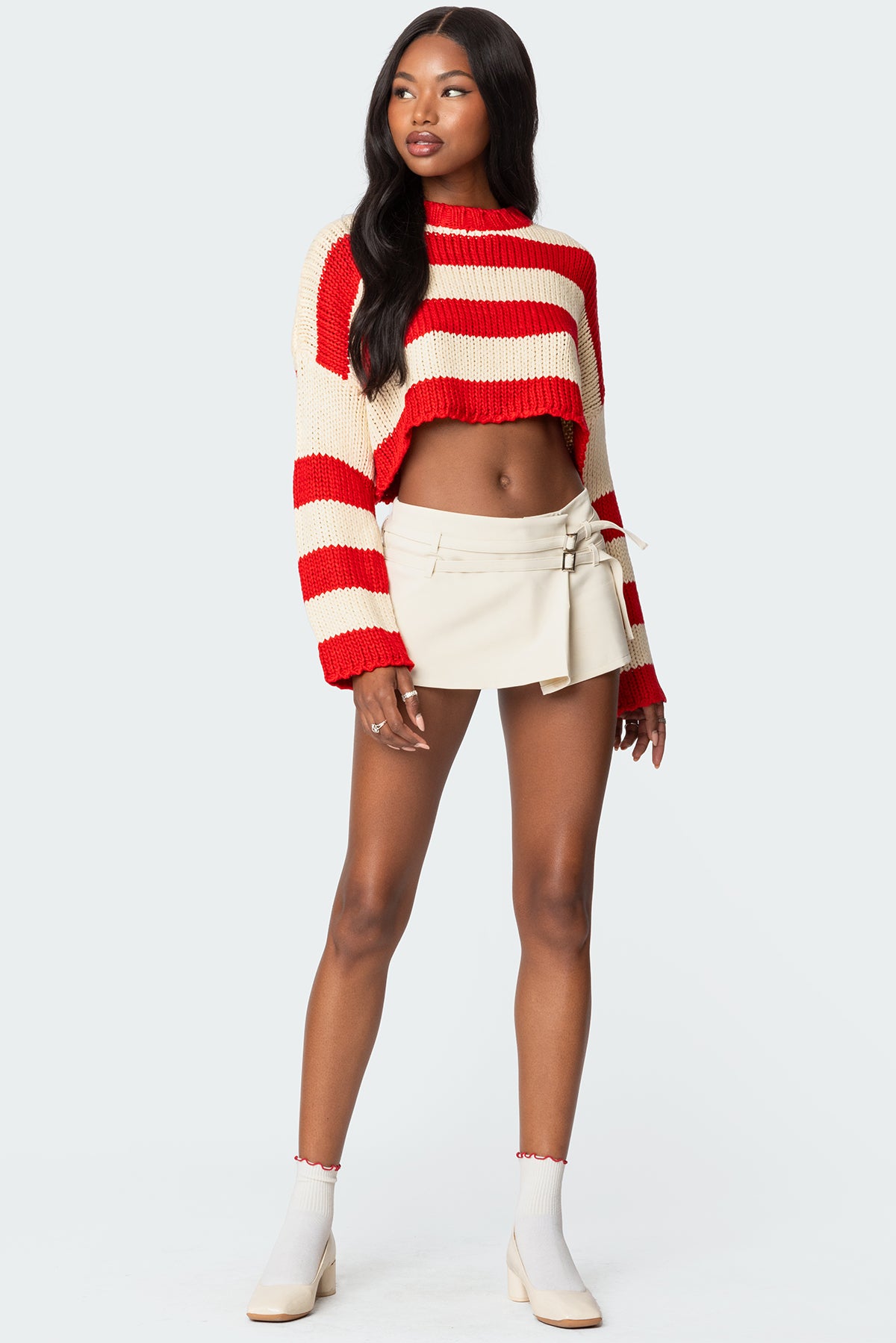 Ozzy Cropped Knitted Sweater - Image 5