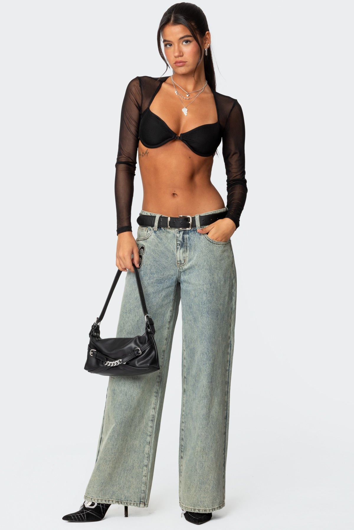 Lin Mesh Bra Top - Image 2