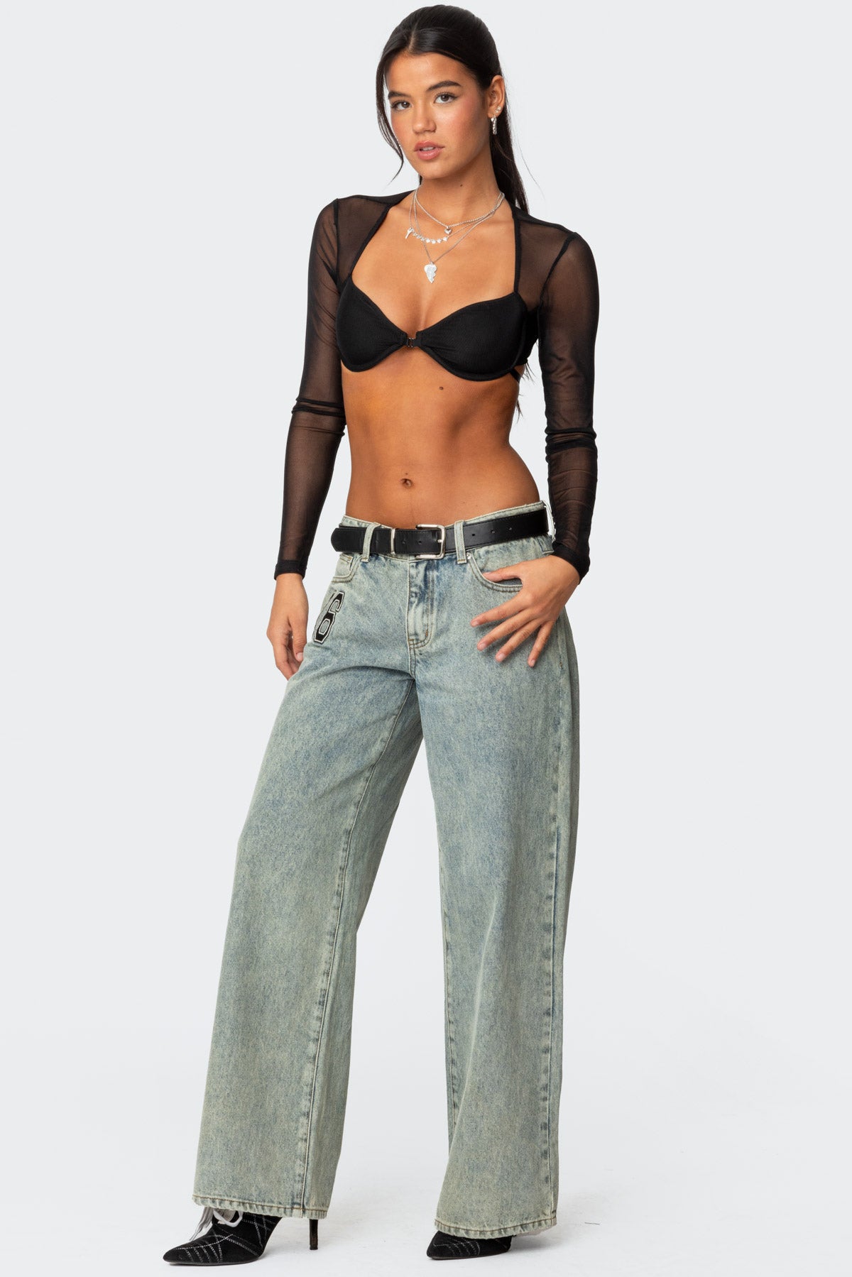 Lin Mesh Bra Top - Image 5